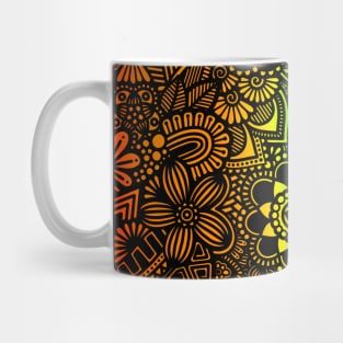 Rainbow Zentangle Pattern Mug